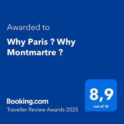 Certificat, récompense, panneau ou autre document affiché dans l'établissement Why Paris ? Why Montmartre ?