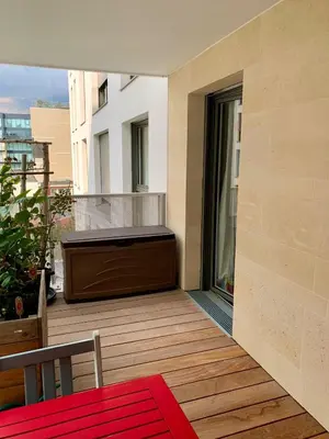 Balcon ou terrasse dans l'établissement Chambre privée