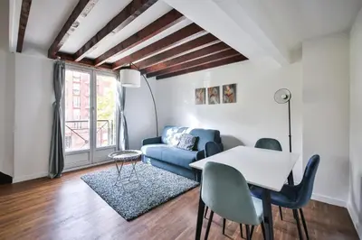 Coin salon dans l'établissement New Duplex 6Pers#Paris Expo#Porte de Versailles