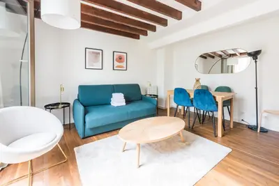 Coin salon dans l'établissement New Duplex 6Pers#Paris Expo#Porte de Versailles