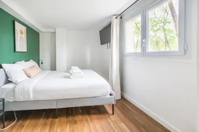Un ou plusieurs lits dans un hébergement de l'établissement New Duplex 6Pers#Paris Expo#Porte de Versailles