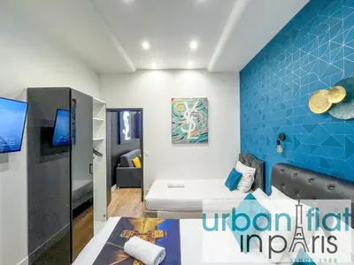 Télévision ou salle de divertissement dans l'établissement 156 - Urban Yves Flat in Montorgueil