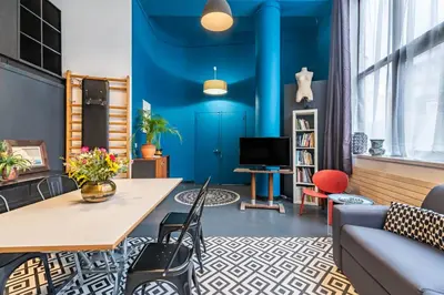 Télévision ou salle de divertissement dans l'établissement Mon loft