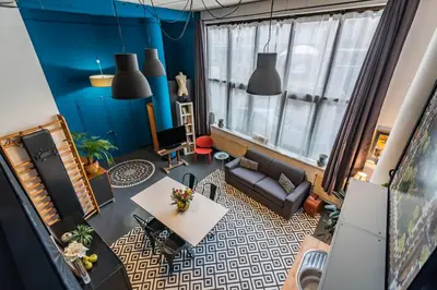 Coin salon dans l'établissement Mon loft