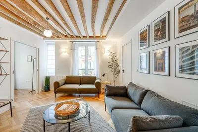 Coin salon dans l'établissement Appartement Grenelle - Welkeys