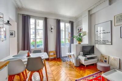 Coin salon dans l'établissement Appartement Fragonard - Welkeys