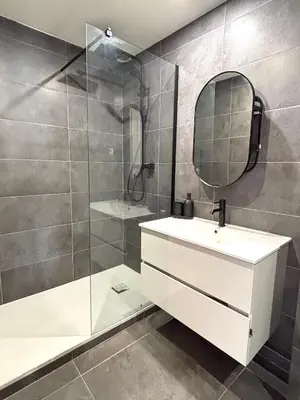 Salle de bains dans l'établissement Le Loft Gravilliers