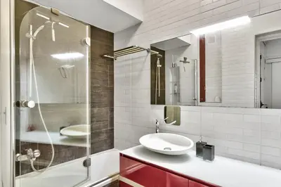 Salle de bains dans l'établissement Appartement Chérioux - Welkeys