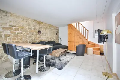 Coin salon dans l'établissement 01#Duplex 4Pers#Sèvres-Lecourbe#Necker