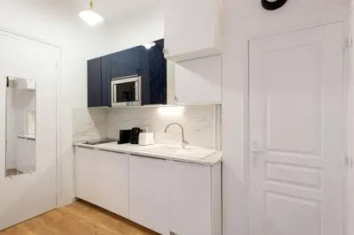 Cuisine ou kitchenette dans l'établissement Stunning 1BR 6 Sleeps Apt Saint Germain-Luxembourg