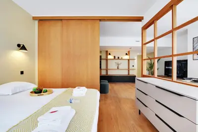 Un ou plusieurs lits dans un hébergement de l'établissement Superbe Appartement - Père Lachaise