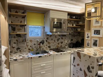 Cuisine ou kitchenette dans l'établissement Villette & Canal - Apartment