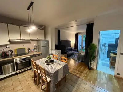 Cuisine ou kitchenette dans l'établissement E - LOFT 10 min PARIS PARC EXPOS / 2 chambres / 6 lits