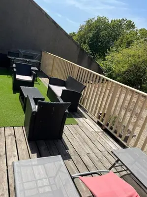 Balcon ou terrasse dans l'établissement E - LOFT 10 min PARIS PARC EXPOS / 2 chambres / 6 lits