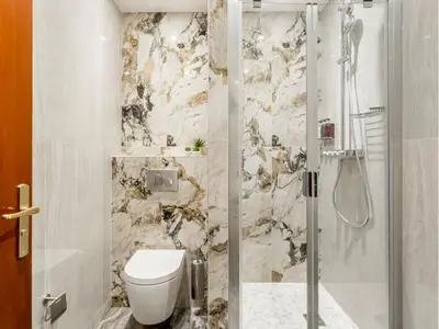 Salle de bains dans l'établissement Merveil -Luxury Serviced Apartment-Saint Martin II