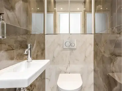 Salle de bains dans l'établissement Merveil -Luxury Serviced Apartment-Saint Martin II