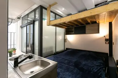 Plan de l'établissement Studio dans le 17ème, à 2km de Sacré Cœur