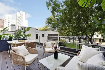 Coin salon dans l'établissement Flat with Terrasse - 1BR-4P - Eiffel Tower