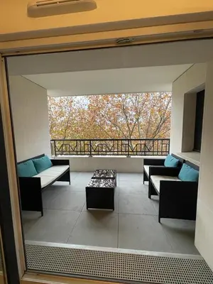 Coin salon dans l'établissement Appartement Saint ouen proche stade de france