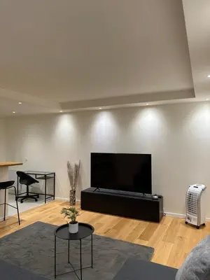 Télévision ou salle de divertissement dans l'établissement Super appartement refait à neuf beaucoup de charme