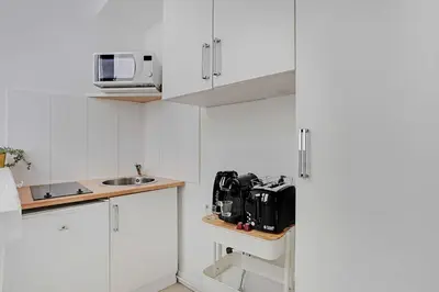 Cuisine ou kitchenette dans l'établissement Magnificent studio - 2P - Les Halles