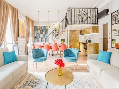 Coin salon dans l'établissement Merveil - Luxury Suite - Opera - Septembre I