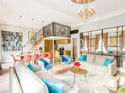 Coin salon dans l'établissement Merveil - Luxury Suite - Opera - Septembre I