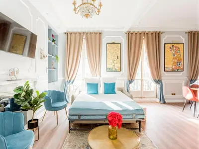 Coin salon dans l'établissement Merveil - Luxury Suite - Opera - Septembre I