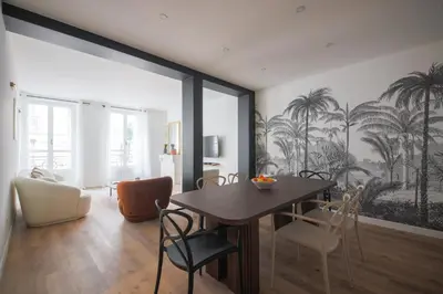 Coin salon dans l'établissement 1#Appart 4Pers#2 Chambres#Commerce#FullEquipped#AC