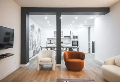Cuisine ou kitchenette dans l'établissement 1#Appart 4Pers#2 Chambres#Commerce#FullEquipped#AC