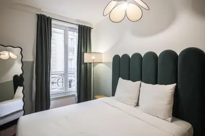 Un ou plusieurs lits dans un hébergement de l'établissement 2#Appart 6Pers#2 Chambres#Commerce#FullEquipped#AC