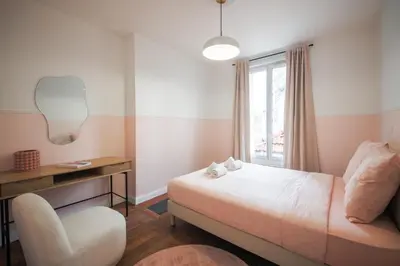 Un ou plusieurs lits dans un hébergement de l'établissement 2#Appart 6Pers#2 Chambres#Commerce#FullEquipped#AC