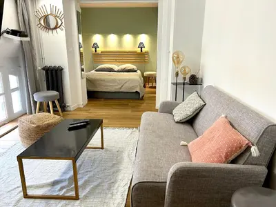 Coin salon dans l'établissement Loft Varenne