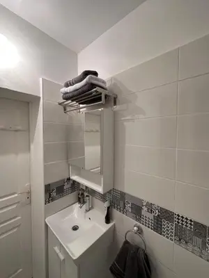 Salle de bains dans l'établissement Un studio au sacré cœur Montmartre