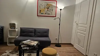 Coin salon dans l'établissement Un studio au sacré cœur Montmartre