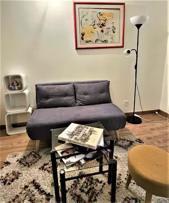 Coin salon dans l'établissement studio au cœur Montmartre