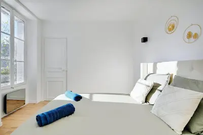 Un ou plusieurs lits dans un hébergement de l'établissement Appartement - Stade de France