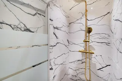 Salle de bains dans l'établissement Appartement - Stade de France