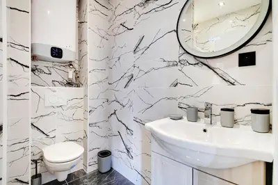 Salle de bains dans l'établissement Appartement - Stade de France