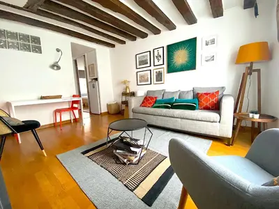 Coin salon dans l'établissement L'appartement Vaugirard
