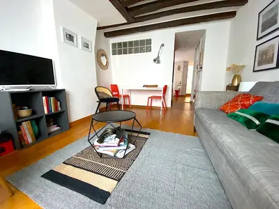 Coin salon dans l'établissement L'appartement Vaugirard