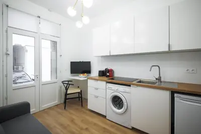 Cuisine ou kitchenette dans l'établissement 4#Duplex 2 Pers#Paris 15#Commerce#AC