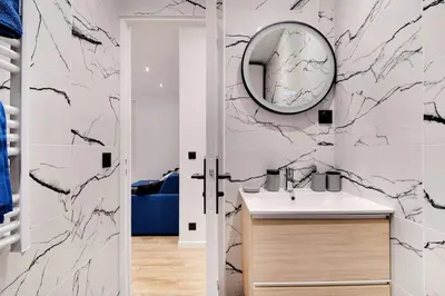 Salle de bains dans l'établissement Appartement 4 personnes aux Portes de Paris