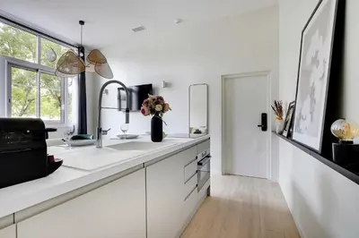 Cuisine ou kitchenette dans l'établissement Luxurious apartment - 2BR-6P - Javel-Tour Eiffel
