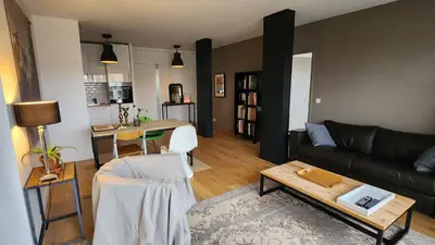 Cuisine ou kitchenette dans l'établissement Le Bord de Seine - Paris