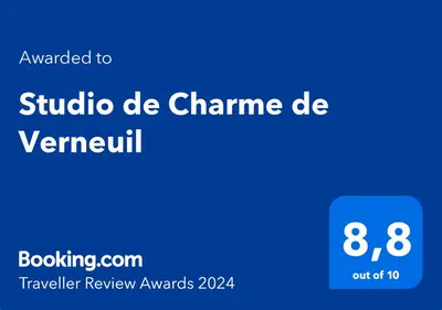 Certificat, récompense, panneau ou autre document affiché dans l'établissement Studio de Charme de Verneuil