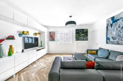 Télévision ou salle de divertissement dans l'établissement Muette - Faisanderie 1bdr by B'Your Home