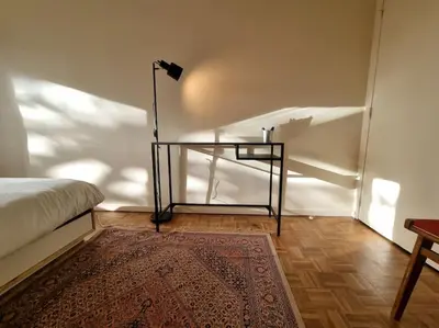 Un ou plusieurs lits dans un hébergement de l'établissement HEY PARIS Entire apartment