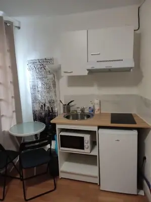 Cuisine ou kitchenette dans l'établissement Studio Paris 13