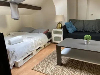 Un ou plusieurs lits dans un hébergement de l'établissement Studio Place d’Italie/Denfert-Rochereau